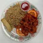 Best L19. Orange Chicken, Egg Roll, Ham Fried Rice in Midvale, UT